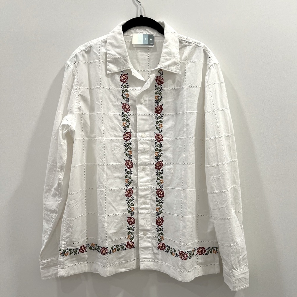 Kith Windowpane Eyelet Ainslie Button Down